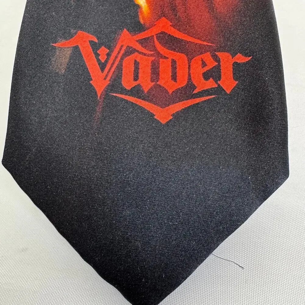 Star Wars Men's Neck Tie‎ Flames Darth Vader Black Necktie NWT